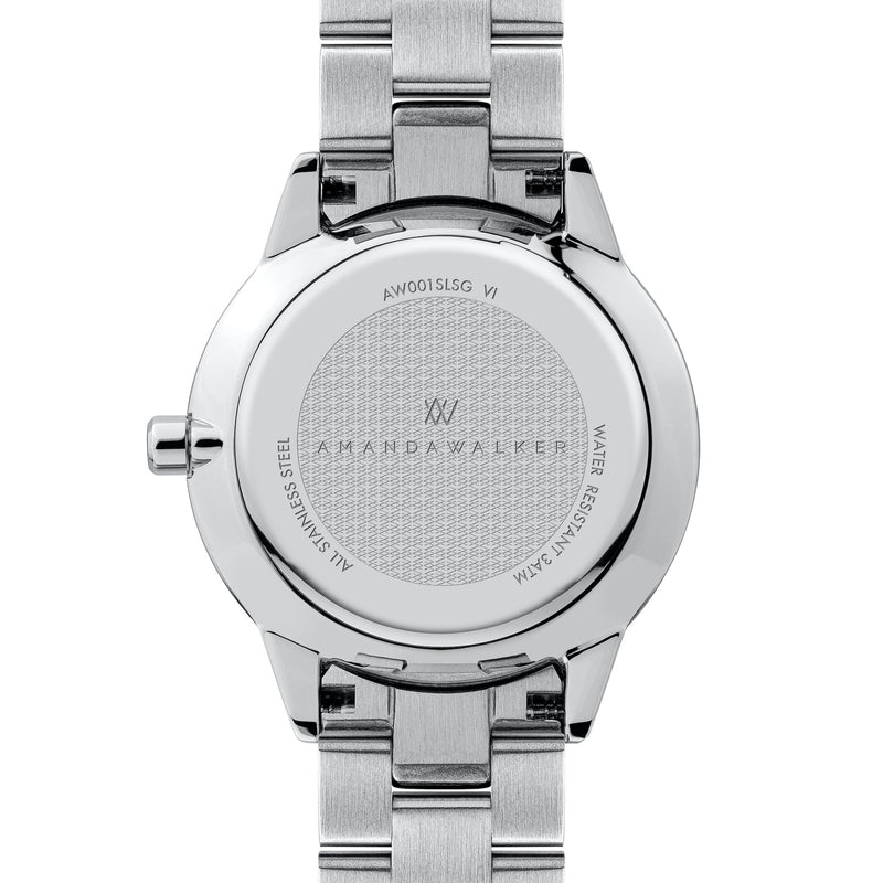 Silver & Gold Ladies Watch Watch - Buy from Amanda Walker Time - UK British Design