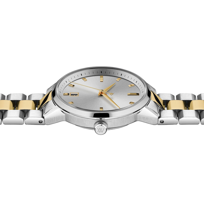 Silver & Gold Ladies Watch Watch - Buy from Amanda Walker Time - UK British Design
