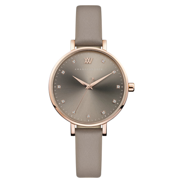 Florence - Rose Gold & Taupe Watch
